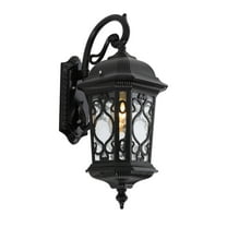 Vintage Wall Lamp, Outdoor Wall Mount Light Fixture Black for Indoor & Outdoor 30*53cm