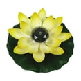 thumbnail image 3 of Floating Lotus Lights Floating Solar Lotus Lamp Garden Lamp Realistic Artificial Yellow, 3 of 8