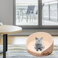 thumbnail image 4 of Tapis de Couchage Rond Confortable en Mousse à Mémoire de Forme pour Tous Jaune, 4 of 8