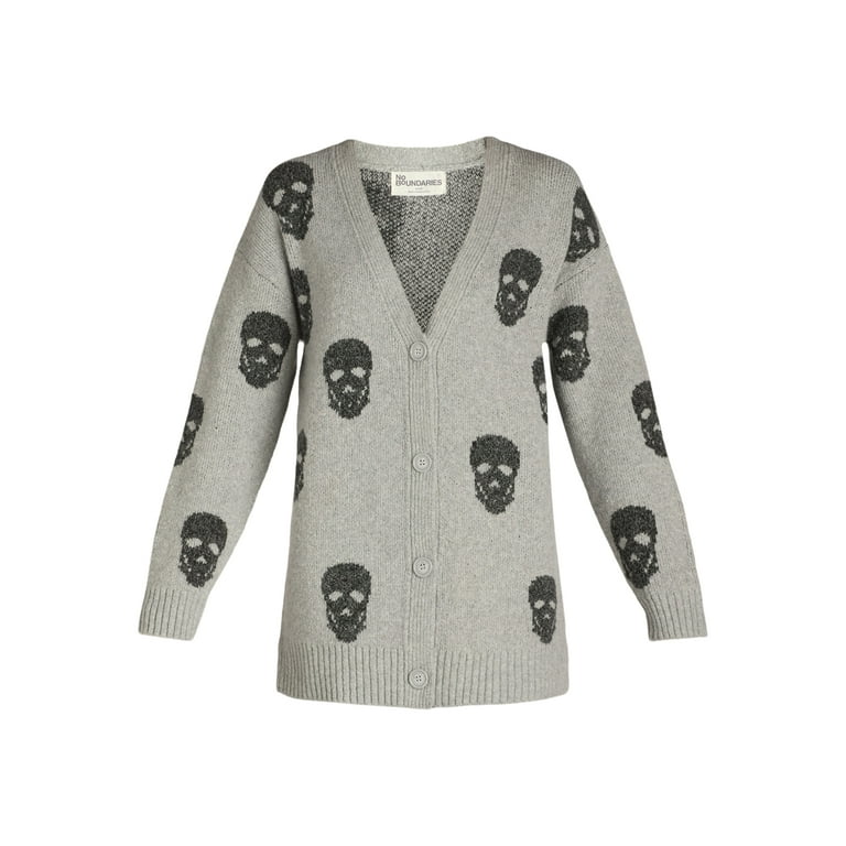 No Boundaries Conversational Cardigan, Women's Sizes XXS-XXL No Boundaries Conversational Cardigan, Women's Sizes XXS-XXL