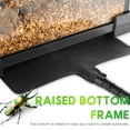 thumbnail image 5 of NEPTONION Mini Reptile Glass Terrarium 8"x8"x6" Durable Reptile Habitat Tank with Heat Resistant Aluminum Alloy Frame, Single Swinging Doors for no Jam by Sand and Other Debris, 5 of 6