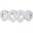 thumbnail image 2 of Silver Eternity Signs With Micro Set Cubic Zirconia Ring, 2 of 2