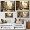 thumbnail image 4 of Designart "Vintage Nostalgia in the Heart of Toronto City I" Cityscapes Floater Framed Canvas Print, 4 of 7