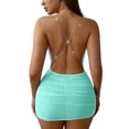 thumbnail image 6 of Gamivast Club Outfits for Women Mini Bodycon Dress Chain Strap Sleeveless Party Dress Ruched Cocktail Y2K Streetwear Night Out Dresses, 6 of 6