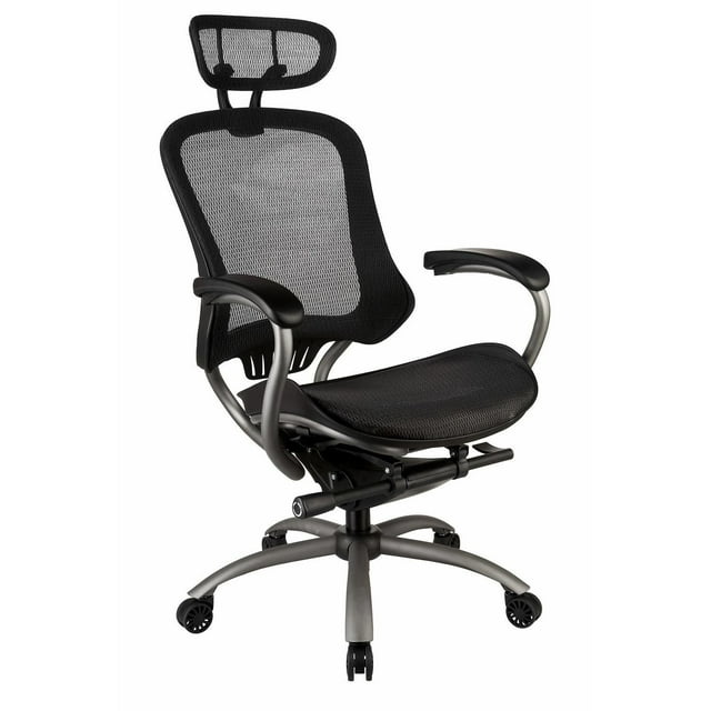Chaise de bureau ergonomique à dossier haut TygerClaw avec appui-tête