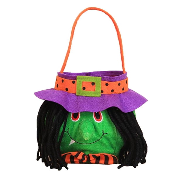 1 Pieza de Almacenamiento de Halloween Accesorios de Fiestas de Adultos Bruja verde