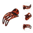 thumbnail image 3 of Unique Bargains 1 Pc Fashion Concave Hair Clips Hairdo Clip Brown, 3 of 5