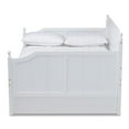 thumbnail image 3 of Bowery Hill Cottage White Finished Wood Full Size Daybed with Trundle, 3 of 7