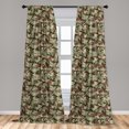 thumbnail image 5 of Ambesonne Camo Curtains, Pattern in Forest Colors, Pair of 28"x84", Dark Green Army Green, 5 of 5