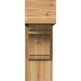 thumbnail image 2 of Ekena Millwork 8"W x 22"D x 22"H Olympic Block Rough Sawn Bracket w/ Offset Brace, Western Red Cedar, 2 of 25
