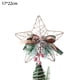 thumbnail image 2 of Adorno para árbol de Navidad con forma de estrella, estrella de metal con purpurina dorada, para árbol de Navidad de tamaño general, 2 of 5