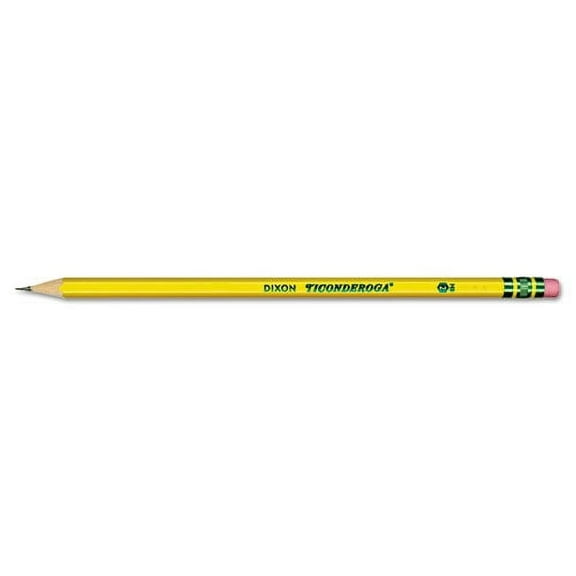 2PK Pencils, Hb (#2), Black Lead, Yellow Barrel, Dozen