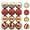 Red & Gold, variant on 30ct 2.36 Inch Christmas Tree Balls Ornaments, Colored Shatterproof Plastic Decorative Baubles for Xmas Tree Decor Holiday Party Wedding Decoration