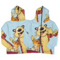 thumbnail image 4 of Calvin And Hobbes Full Zip Hoodies Hooded Long Sleeve Jacket Lightweight Sweatshirt Warm Winter Coats 3XL, 4 of 6