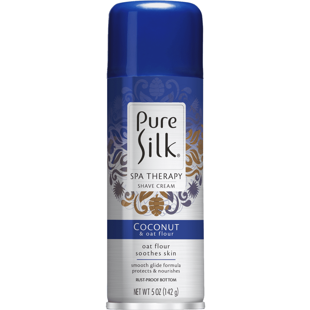 Pure Silk Coconut & Oat Flour Spa Therapy Shave Cream for Women, 5