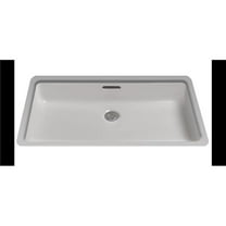 LT191G-01 0.5 x 12-0.37 Undermount Vitreous China Bathroom Sink, Cotton White