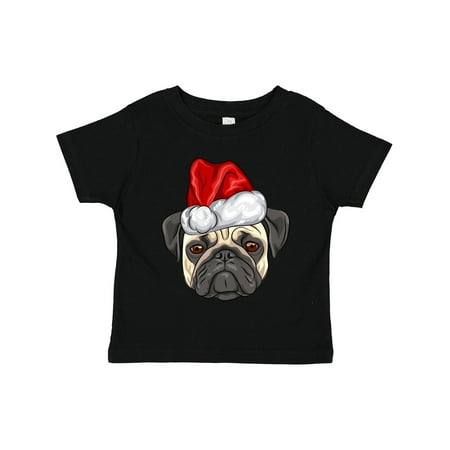 

Inktastic Christmas Pug Dog Santa Gift Toddler Boy or Toddler Girl T-Shirt
