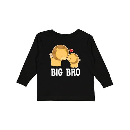 

Inktastic Big Bro Lion Boys Brother Announcement Gift Toddler Boy Girl Long Sleeve T-Shirt