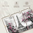 thumbnail image 6 of Elephant Stock Eiffel Tower Landscape Pop Wall Art - Horizontal Multi Panel Canvas - Living Room Wall Decor - Places Multi Panel - Gray And Pink Decor - 23" x 14", 6 of 8