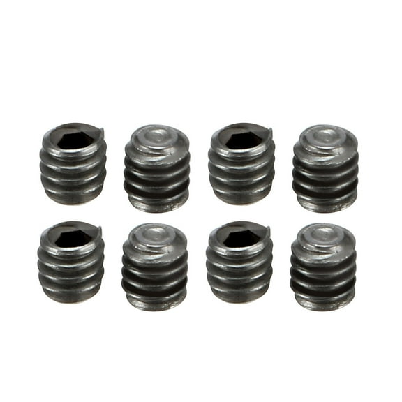 8Pcs Metal Black M2x2mm Hex Socket Grub Screw for RC Model Car Spare Part
