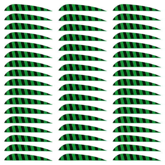 Uxcell Arrow Vanes Arrow Fletching 4" Water Drop Shape Turkey Feathers for Hunting DIY Shooting(Light Green, Pack of 50)