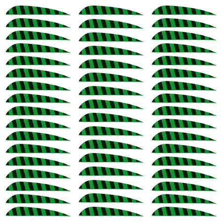 Uxcell Arrow Vanes Arrow Fletching 4 Water Drop Shape Turkey Feathers for Hunting DIY Shooting(Light Green Pack of 50)