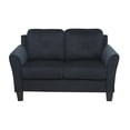 thumbnail image 4 of K-Living Samara Microsuede KD Stationary Loveseat in Midnight Blue, 4 of 5