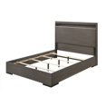 thumbnail image 1 of ACME Escher Wooden Queen Panel Bed with LED in Gray Oak, 1 of 3