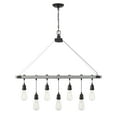 thumbnail image 4 of Westinghouse Lighting 6116400 Elway Seven-Light Indoor Chandelier with Matte Brushed Gun Metal Accents, Antique Ash, 4 of 5