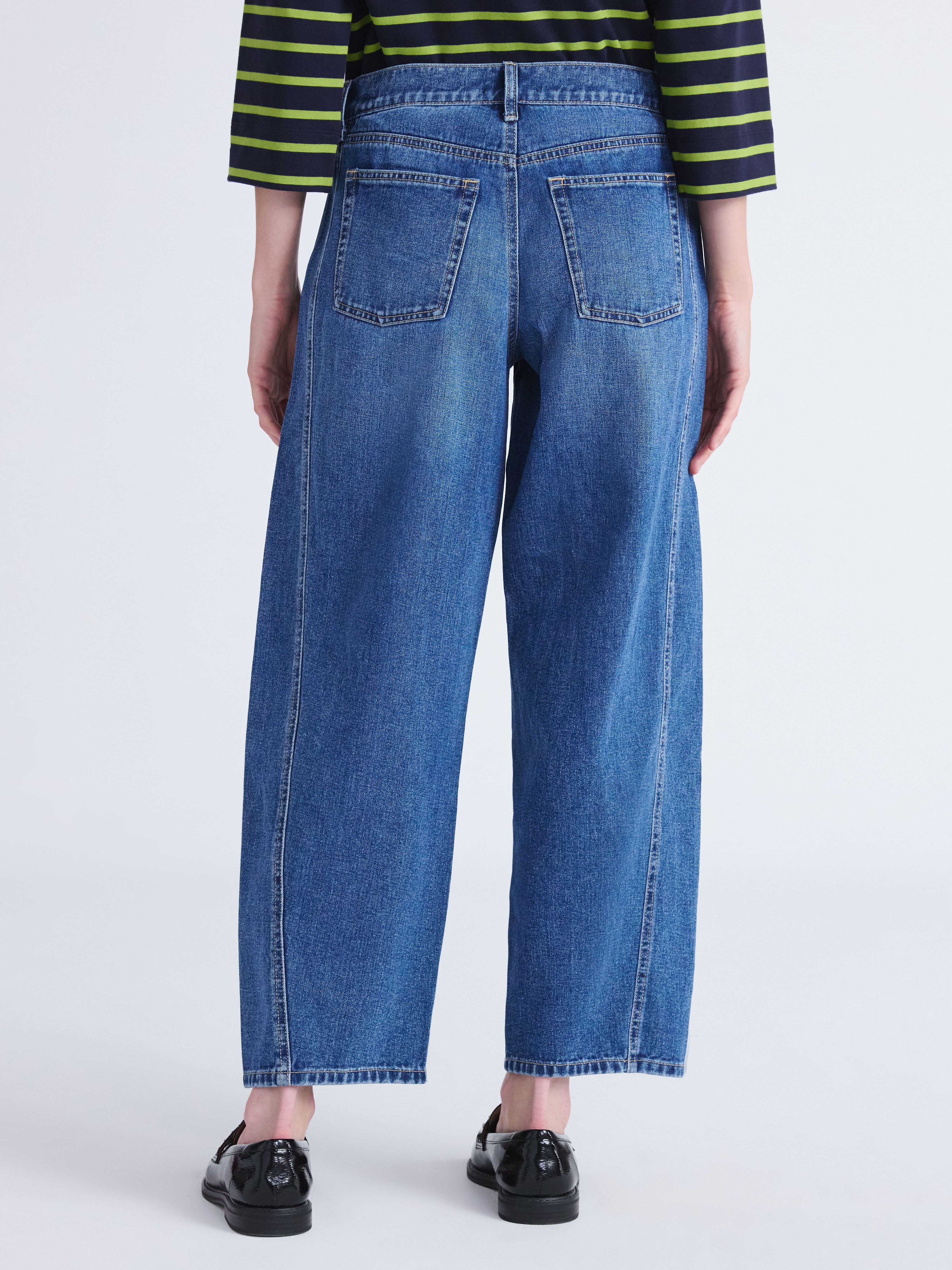 EASY BARREL DENIM Mサイズ ENZO MID RISE BARREL – frankie.