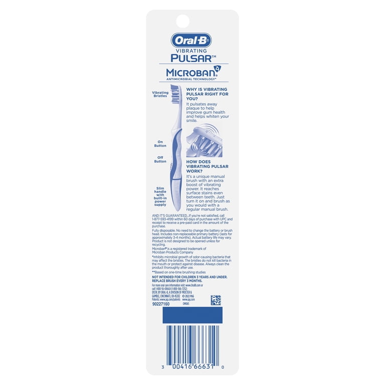 Oral-B Pulsar Vibrating Battery Toothbrush, Medium photo 3