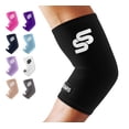 thumbnail image 1 of Elbow Sleeve SS Sleeve Stars para aliviar el dolor y proteger el dolor, color negro, 1 of 9