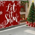 thumbnail image 4 of FeiFu Christmas Soft Curtains Rectangular Decorative Fabric Festive Pattern Easy to Install Window Treatments Bedroom Living Room Decor, 4 of 6