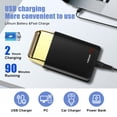 thumbnail image 5 of Afeitadora de láminas HIENA PRO para hombre, recortadora de láminas eléctrica doble, afeitadora eléctrica profesional, afeitadora apurada, inalámbrica, recargable con USB, color negro dorado, 5 of 5