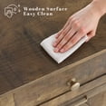 thumbnail image 7 of Homall 10 Gallon Tilt Out Wooden Trash Cabinet with Drawer, Garbage Recycling Trash Can for Kitchen Storage Cabinet for Laundry, Brown, 7 of 7