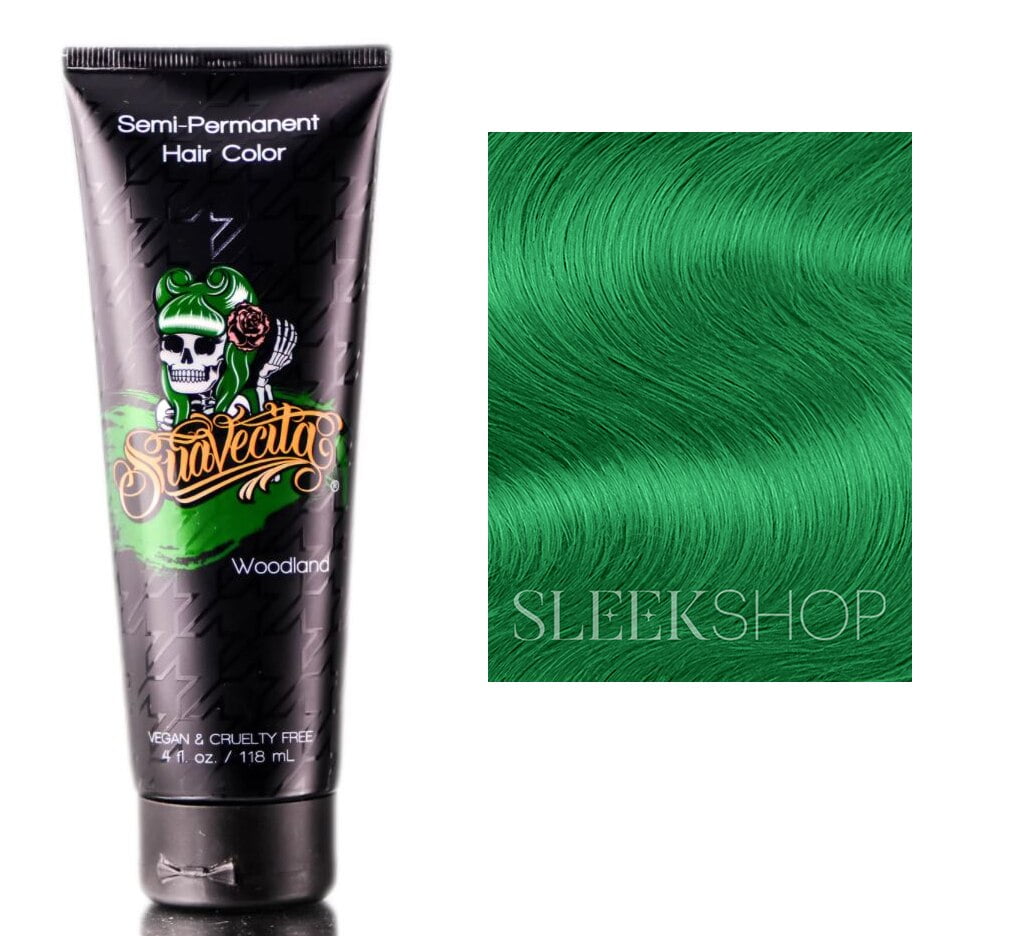 Woodland , Suavecita Semi-Permanent Hair Color Hair - Pack of 3 w/  SLEEKSHOP Teasing Comb 
