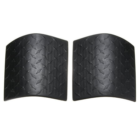 1Pair Cowl Body Armor Front Cover Protective Fairing Diamond Plate Trim For 2007-2017 Jeep