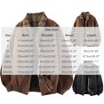 thumbnail image 4 of Thousandth Men's Casual Zip Up Jacket with Plaid Collar Plus Size Lightweight Bomber Coat Trendy Elastic Waist Streetwear for Fall, 4 of 8