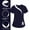 Navy, variant on YSUEJPF Scrub Tops for Women Color Block Short Sleeve Comfortable Shirts Breathable Loose Fit V Neck Nurse Tops for Caregiver Healthcare Hospital