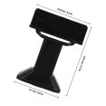 thumbnail image 2 of PAMINGONO Soporte Para Puertas En Plástico Negro Con Ajuste Para Divisores Públicos, 2 of 8
