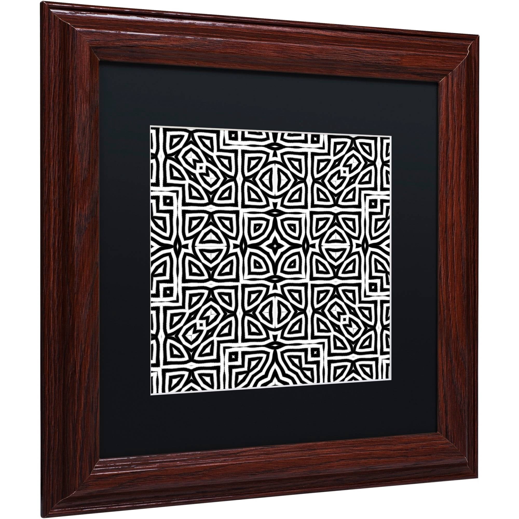 Trademark Fine Art "Alhambra" Canvas Art by Color Bakery Black Matte, Wood Frame
