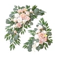 thumbnail image 4 of 2 piezas de flores de arco de boda decorativas rústicas artificiales para el hogar rosa, 4 of 9