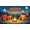 1A, variant on Outdoor Adventure Banner Happy Camper Tent Design Campfire Scene Decorative for Hiking Climbing Trekking