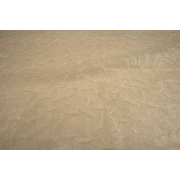 BRILLIANT Crushed Fabric, 48 Inch. in Width, Sample 3x3 Inch / Beige