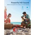 thumbnail image 4 of Altavoz Bluetooth impermeable para exteriores, mini altavoz inalámbrico portátil para ducha con subwoofer, graves mejorados, micrófono incorporado para deportes, piscina, playa, senderismo, camping, 4 of 6