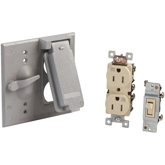 Locking Outdoor Outlet Cover