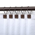 thumbnail image 1 of Utopia Alley HK20RB Résistant à la Rouille Double Douche Crochets de Rideau Anneau pour Salle de Bains & 44; Bronze Frotté à l'Huile - Lot de 12, 1 of 1