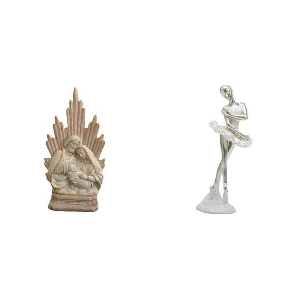 Estatua católica,Colección de figuritas de la Sagrada Familia,Escultura católica de la Santísima Virgen María,Figura de escritorio,Estatua de bailarina de ballet,adorno de