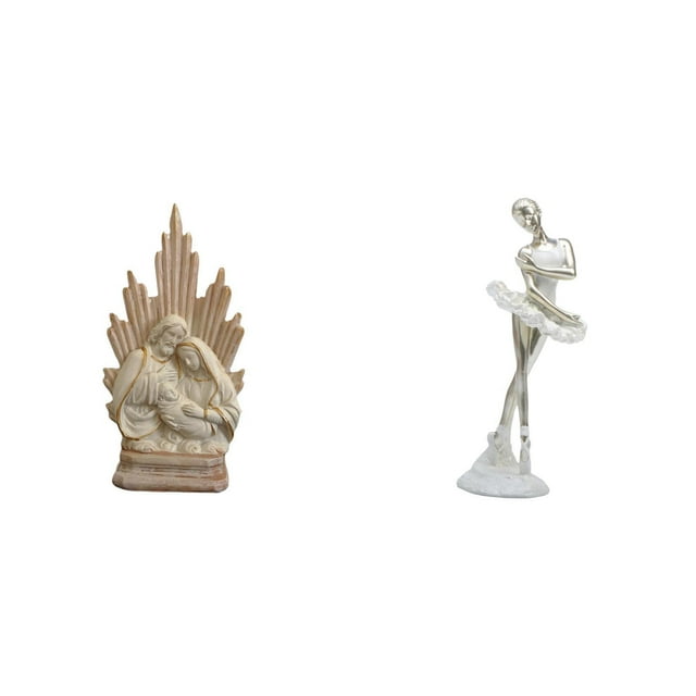 Estatua católica,Colección de figuritas de la Sagrada Familia,Escultura católica de la Santísima Virgen María,Figura de escritorio,Estatua de bailarina de ballet,adorno de
