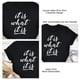 thumbnail image 3 of Camiseta de cuello redondo de manga corta con estampado blanco para mujer, camiseta de verano informal suave, camiseta con letras extragrandes en color negro XXXL, 3 of 4
